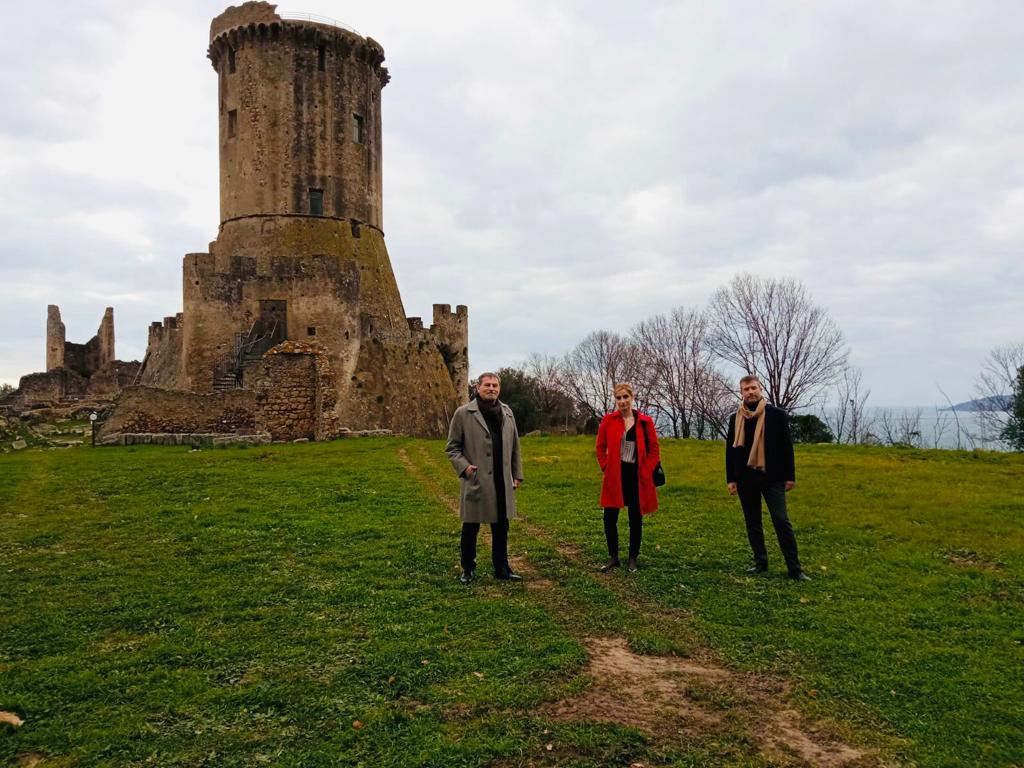 Massimo Osanna, Tiziana D'Angelo e Gabriel Zuchtriegel al Parco archeologico di VeliaVelia