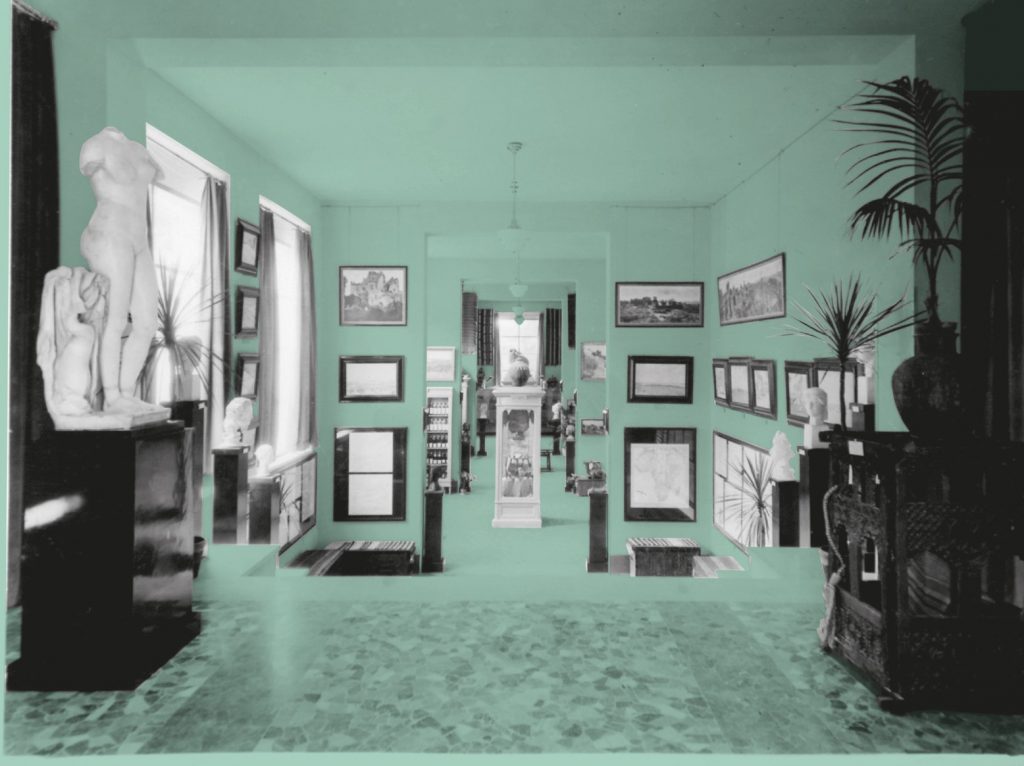 Museo Coloniale di Roma, anni ‘30/30’s. Courtesy Biblioteca Nazionale Centrale di Roma – Fototeca della “Biblioteca IsIAO”. Progetto grafico/Graphic design Andrea Pizzalis, Giulio Urbini