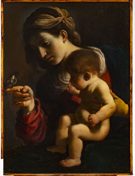 Guercino - Madonna del passero in bassa